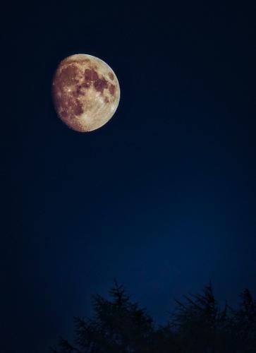 Moon over Llandysul